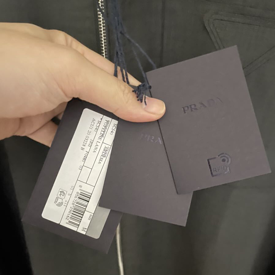 ランウェイ着!新品21SS☆PRADA プラダ ウール オーバーサイズ ジップ