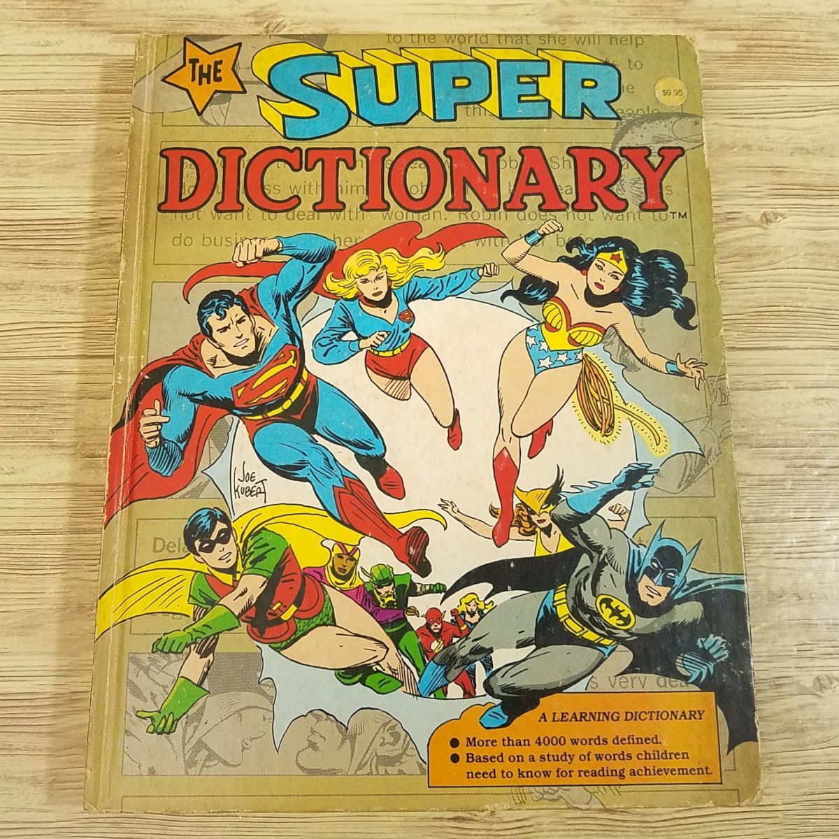 学習絵本[DCスーパーヒーロー英語絵事典 THE SUPER DICTIONARY(書込み有)] ハードカバー 大型本 英語絵本 外国語絵本 DCコミックス