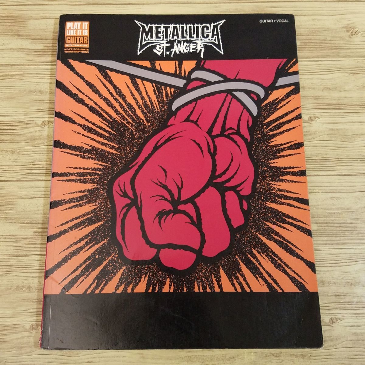 楽譜[ギター・ボーカル メタリカ セイント・アンガー METALLICA St.ANGER : GUITAR・VOCAL（輸入楽譜）] 洋楽 ロック 11曲 タブ譜付き_画像1