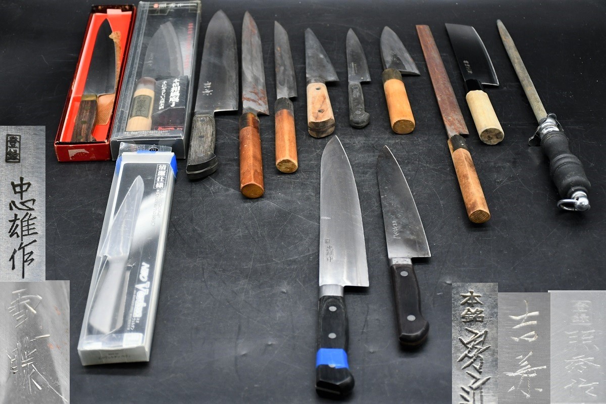 包丁 13本 まとめ売り 銘多数-