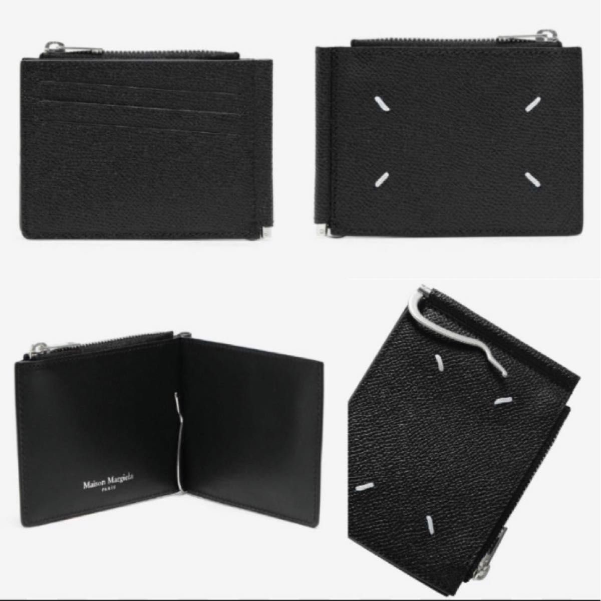 【正規品】定価44,000円 Maison Margiela メゾンマルジェラ マネークリップ レザー ウォレット