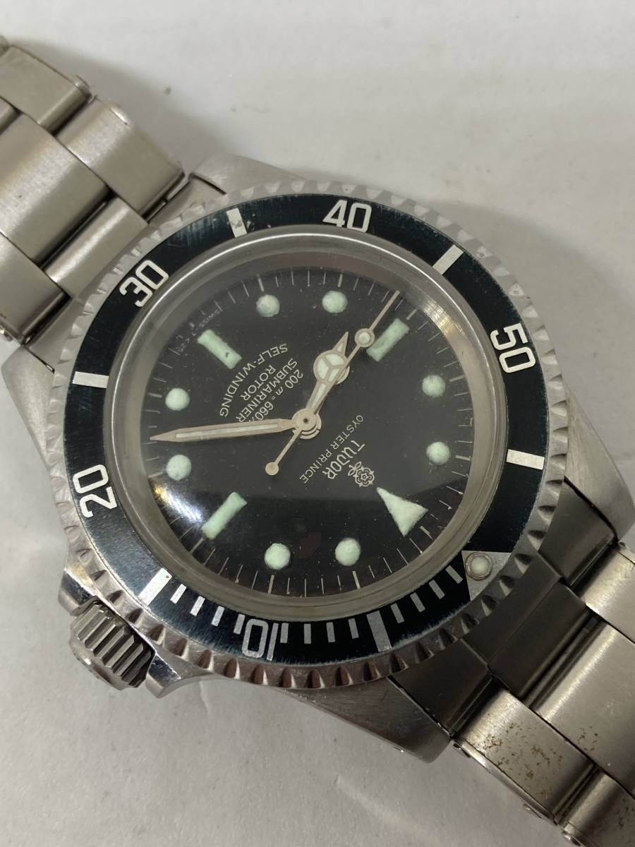 OH済・現状品／TUDOR submariner チュードル／サブマリーナ OLDムーヴメント cal.2472 ゴーストベゼル 黒文字盤 小薔薇サブ Ref.7016/0_画像2