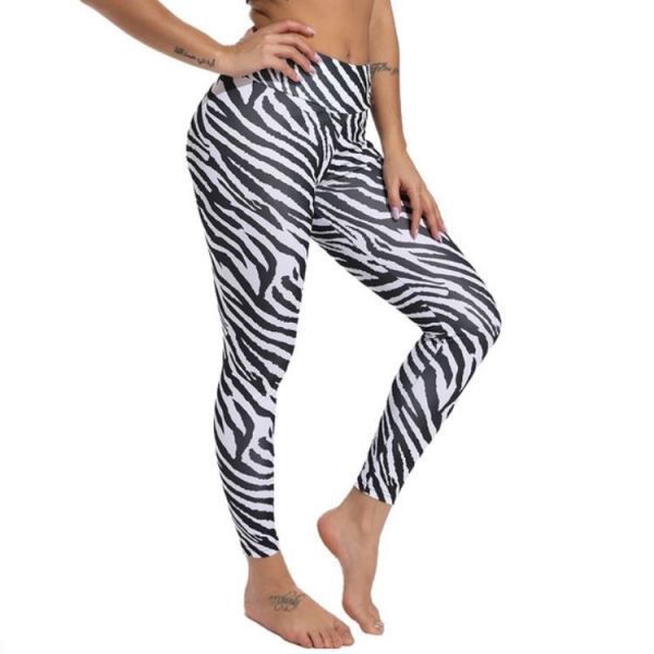 L1155 lady's sexy leggings [ Zebra pattern L] pants trousers fitness high waist sport yoga aero bi