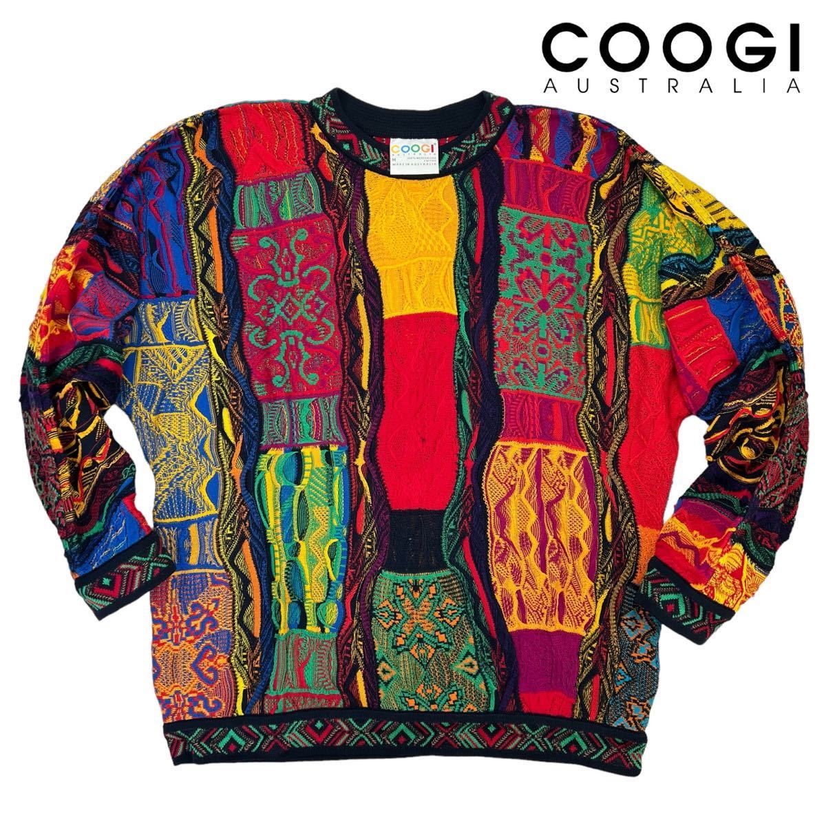 ヤフオク! - 極美品 COOGI クージー 90s 3D コットンニット...