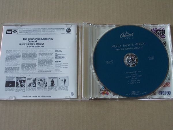 E5201　即決　CD　キャノンボ－ル・アダレイ『マーシー・マーシー・マーシー』帯付　国内盤_画像2