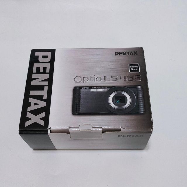 【未使用品】 希少 PENTAX Optio LS465 サファイアブラック コンパクトデジタルカメラ デジカメ コンデジ ペンタックス オプティオ