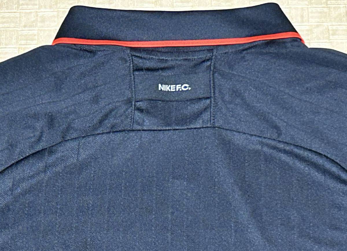 NIKE F.C.・Dri-Fit TRIBUNA ナイキ トリビューナ ジャージ ブラック 半袖ポロシャツ・XL サイズ・新品_画像5
