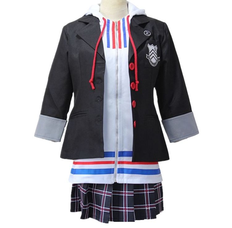 ◆新品◆ペルソナ5 風 P5 高巻杏 （たかまきあん） 秀尽学園　コスチューム コスプレ衣装 3点セット♪サイズS～XL CC00364_画像2