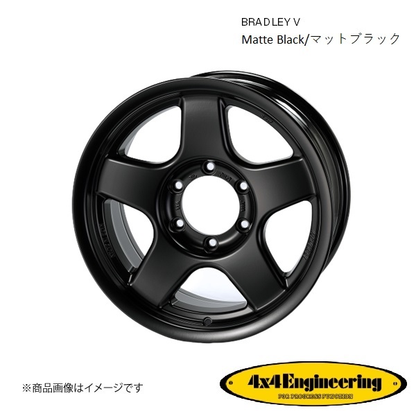 ブラッドレーV 16インチ 6穴 6H 139.7 6.5J +25 4WD 用 ホイール 1本 マットブラック BRADLEY V_画像1