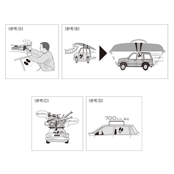 THULE スーリー エヴォフィックスポイント ウイングバーエヴォ 取付