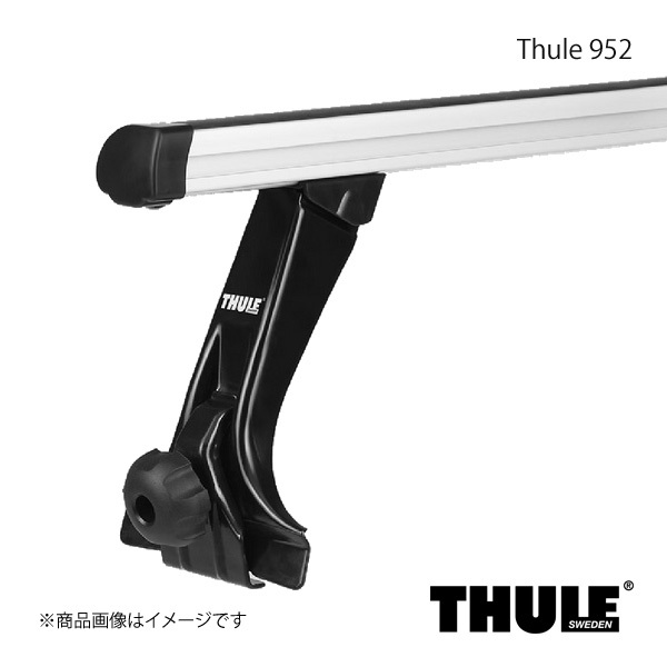 THULE スーリー フット＋バー 1台分セット レインガーター用フット+スチール製強化スクエアバー FORD Econoline 952+765_画像2