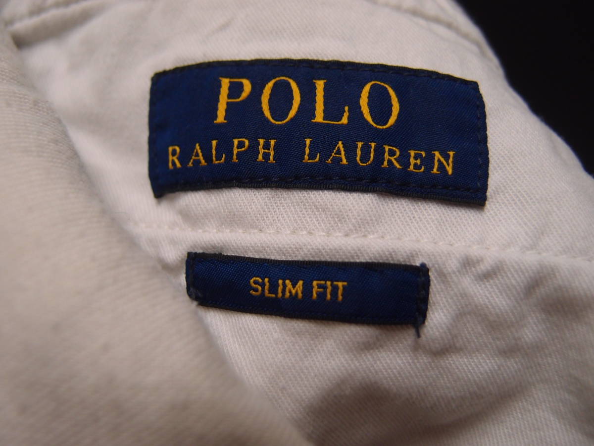 ◆古着卸USA■Ralph Lauren☆チノパンツ★★★w33 　TALONジッパー　POLO　ラルフローレン　コットンパンツ　アメリカ直輸入_画像4