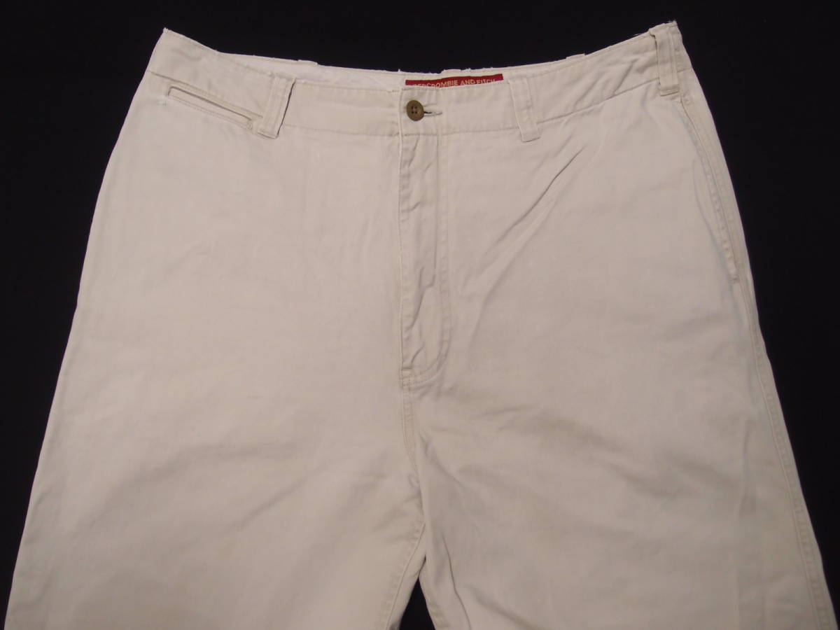 ◆古着卸USA■ABERCROMBIE☆コットンパンツ★★★34R　アバクロ　　古パンツ　　太　アメリカ直輸入　SALE_画像2