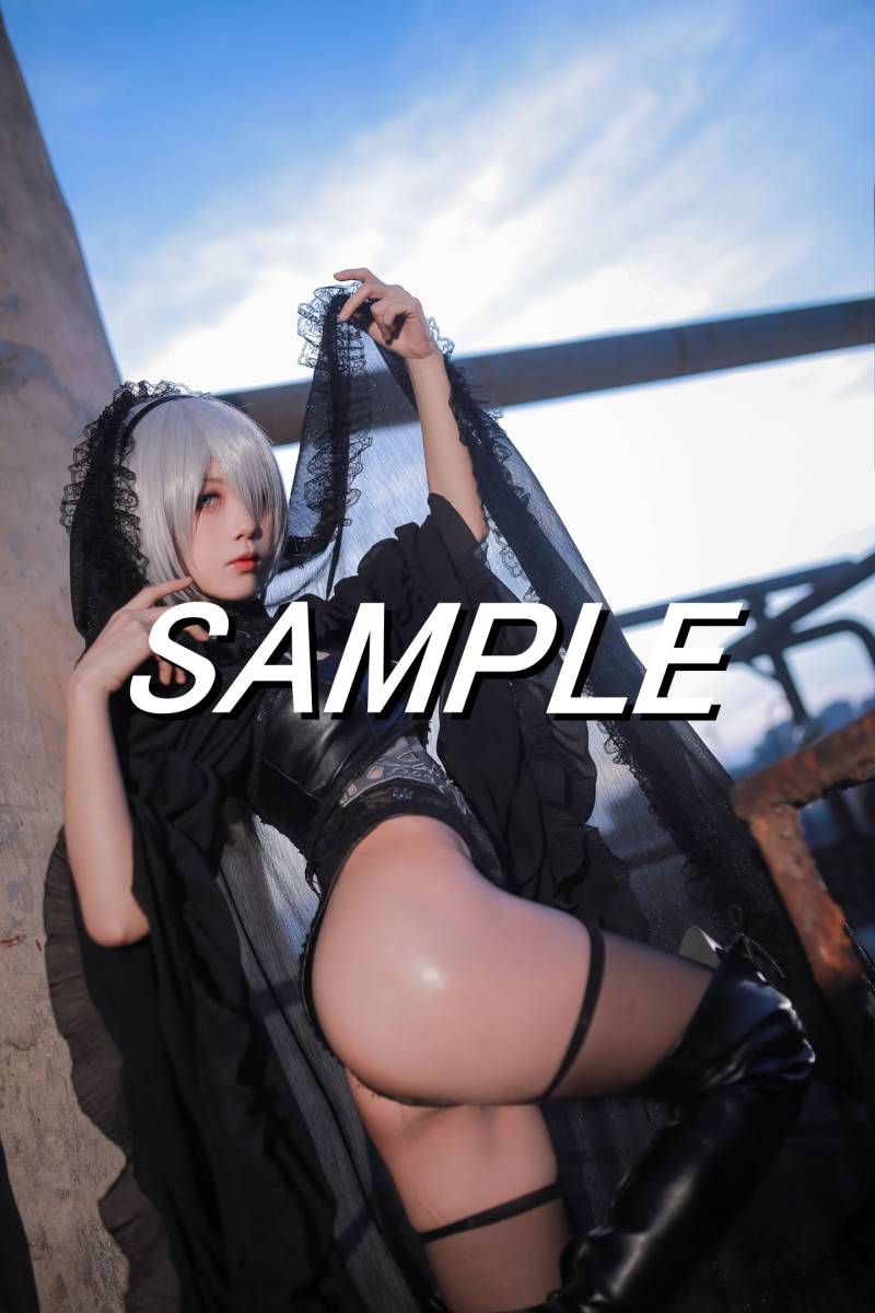 【CP-172　ニーア・オートマタ　2B　02】　L判写真10枚　海外コスプレ　Cosplay photo　10sheets　NieR: Automata_画像5