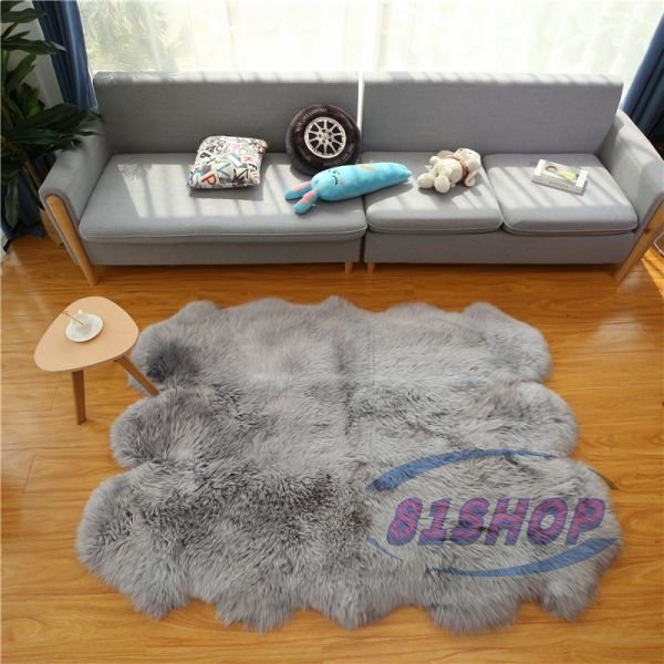 81SHOP」特売!人気美品☆天然 ムートン ラグ リビング/ベッド 81SHOP」特売!人気美品☆天然 ムートン ラグ リビング/ベッド