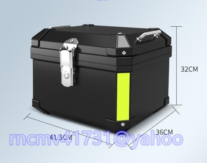 「81SHOP」品質保証★リアボックス 45L ブラック トップケース 大容量 ツーリング バックレスト装備 持ち運び可能_画像6