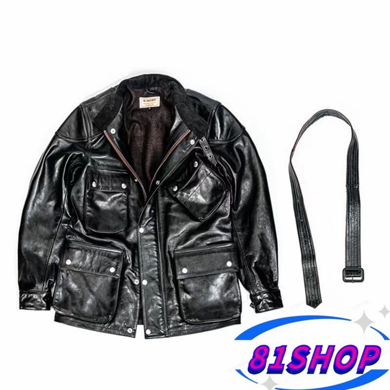 81SHOP」極美品☆ ダブルライダースレザージャケット レザージャケット