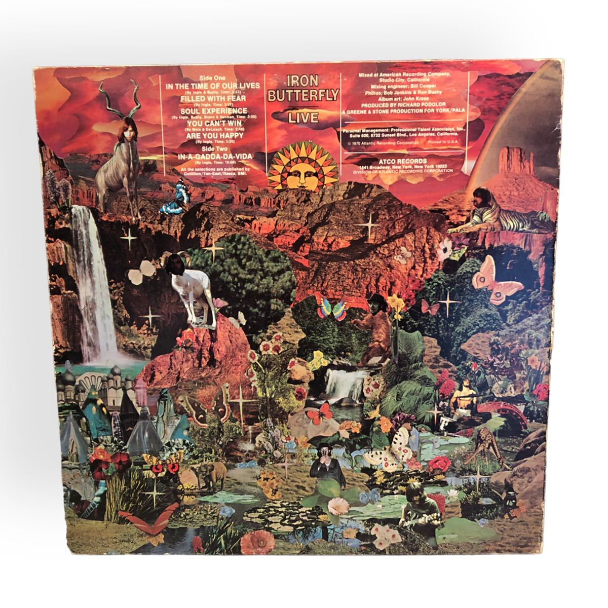 プロモ盤 IRON BUTTERFLY LIVE SD33-318 1970年 白盤 US盤 サイケ ROCK ロック ライブ盤オリジナル レア_画像7