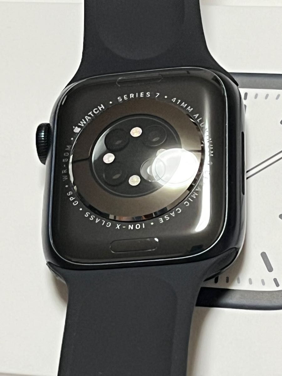 【美品】Apple Watch Series7 GPSモデル 41mm ミッドナイトアルミニウムケース