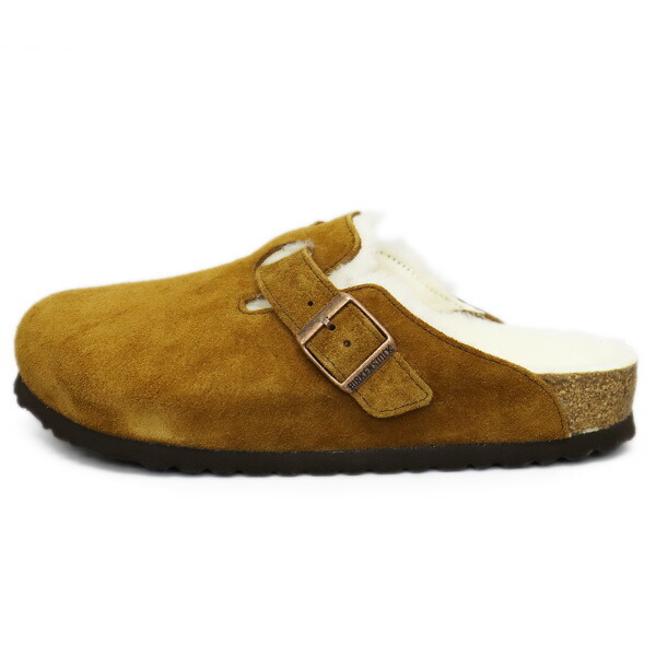 BIRKENSTOCK (ビルケンシュトック) 1001140 BOSTON SHEARLING ボストンシアリング スエードレザーサンダル MINK レギュラー幅 BI218 41-約2_BIRKENSTOCK(ビルケンシュトック)正規取扱