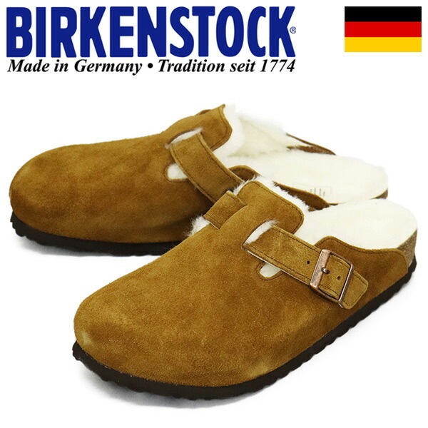 BIRKENSTOCK (ビルケンシュトック) 1001140 BOSTON SHEARLING ボストンシアリング スエードレザーサンダル MINK レギュラー幅 BI218 41-約2_BIRKENSTOCK(ビルケンシュトック)正規取扱