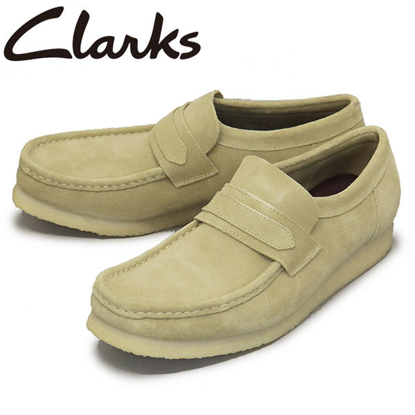 Clarks (クラークス) 26172504 Wallabee Loafer ワラビーローファー メンズ シューズ Maple Suede CL083 UK9-約27.0cm_Clarks