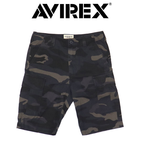 AVIREX (アヴィレックス) 2913002 BASIC FATIGUE SHORTS ベーシック ファティーグ ショーツ 27GREYCAMO XXL_AVIREX(アビレックス/アヴィレックス)正規