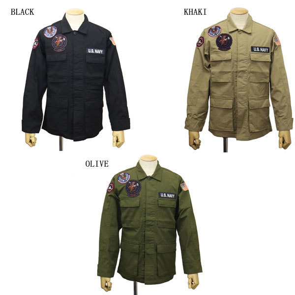 AVIREX (アヴィレックス) 3155001 COTTON RIP STOP BDU JKT VX-31 コットン リップストップ ジャケット 310(75)OLIVE L_AVIREX(アビレックス/アヴィレックス)正規