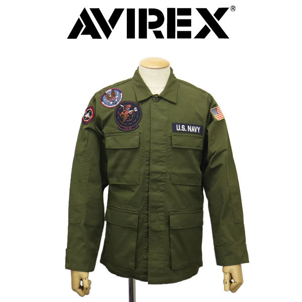 AVIREX (アヴィレックス) 3155001 COTTON RIP STOP BDU JKT VX-31 コットン リップストップ ジャケット 310(75)OLIVE L_AVIREX(アビレックス/アヴィレックス)正規