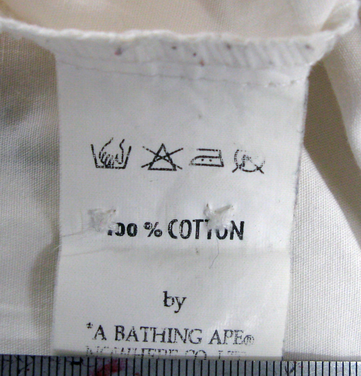 A BATHING APE A Bathing Ape the first period long sleeve shirt S ( Vintage rare NIGO A BATHING APE Vintage Long Sleeve Shirt S