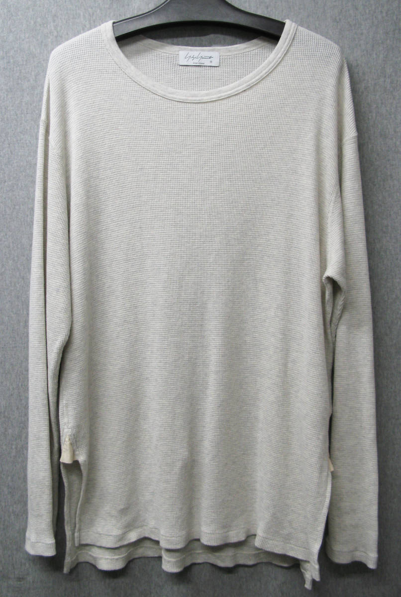  Yohji Yamamoto pool Homme oversize long T 3 beige group ( cut and sewn T-shirt Yohji Yamamoto pour Homme OverSized L/S Tee 3