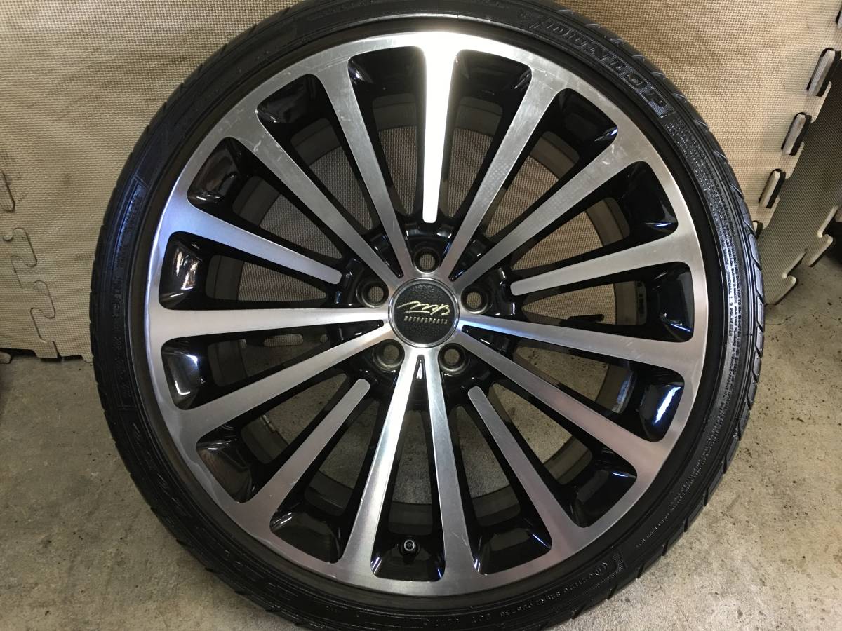 18×8J+48 PCD100 5H】MOTOR SPORTアルミホイール【225/40R18】溝有