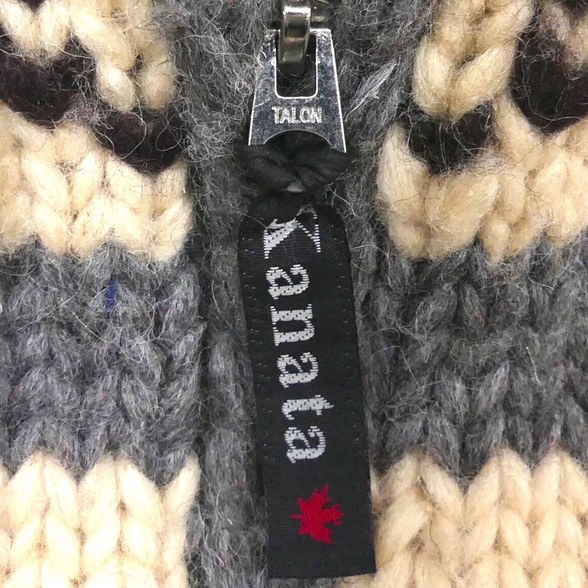 格安 バッファロー グレー カナタ カウチンセーター KANATA☆メンズS位