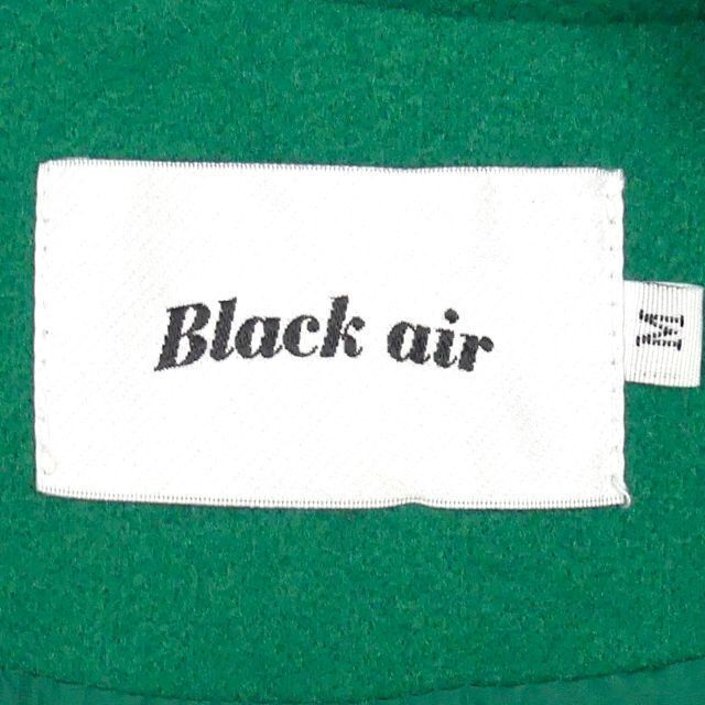 即決★Black air★メンズM スタジャン ブラックエア 緑 白 フルデコ 刺繍 ジャケット ナイロン ブルゾン MA-1