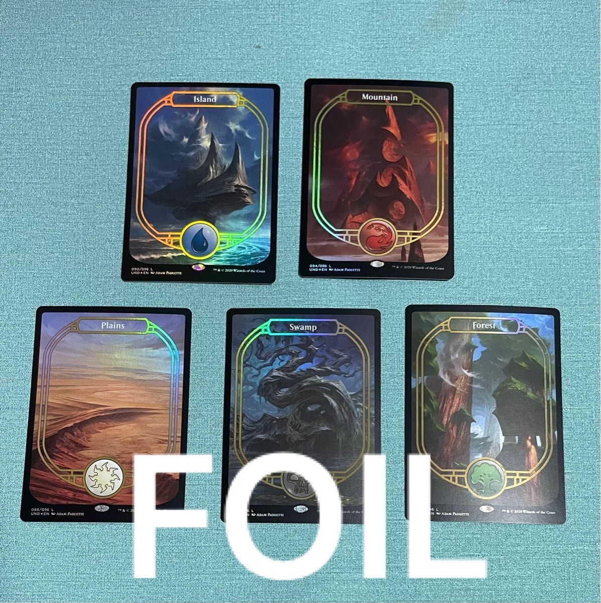 FOIL】Unsanctionedアンサンクションド 基本土地コンプセット FOIL】Unsanctionedアンサンクションド 基本土地コンプセット