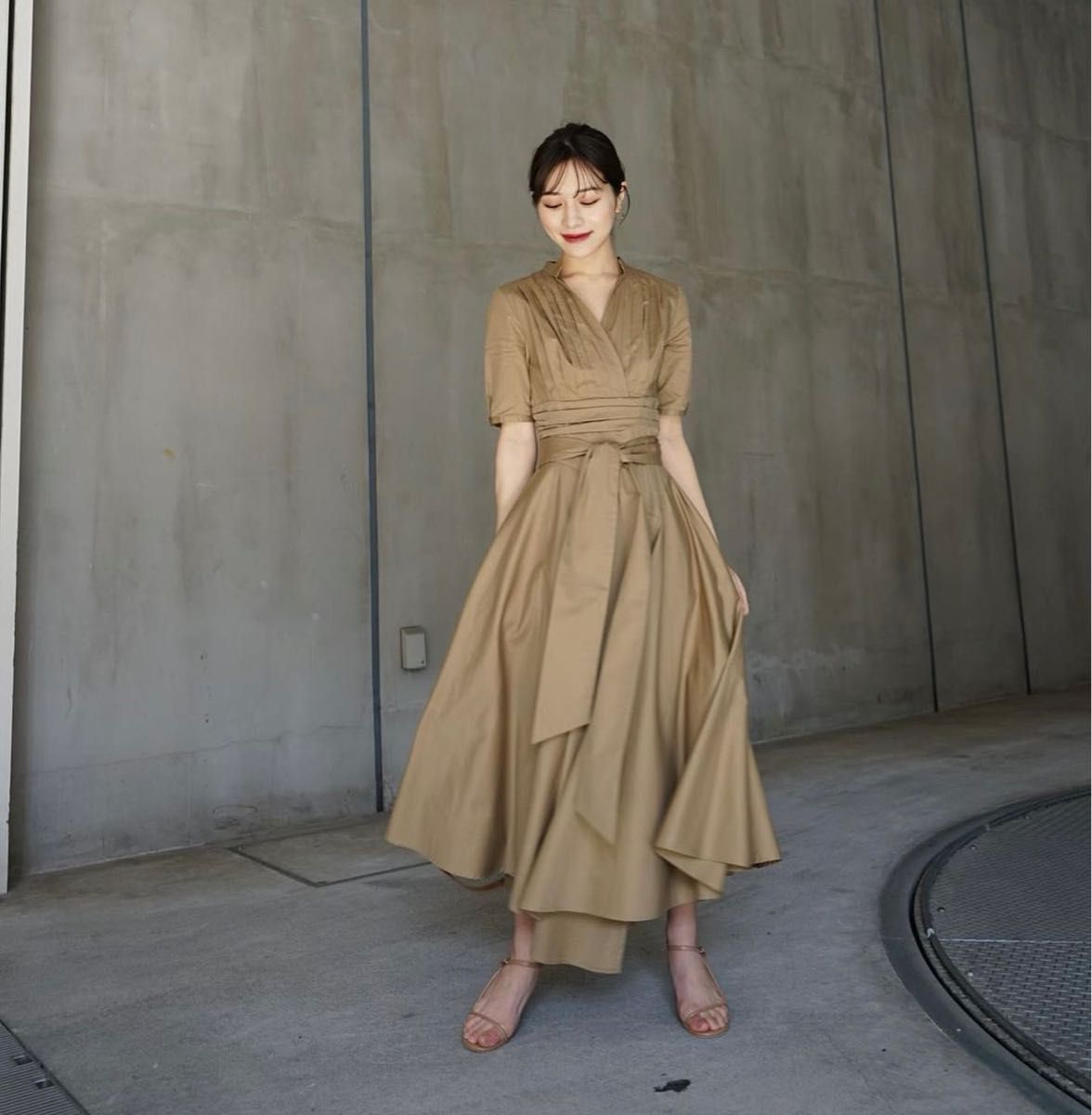 L'AUBE BLANC Irregular hem Shirt Dress｜Yahoo!フリマ（旧PayPayフリマ）