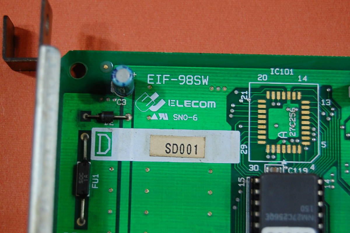 PC98 Cバス用 インターフェースボード ELECOM EIF-98SW SCSI I/F？ 動作未確認 現状渡し ジャンク扱いにて S-009 の画像2