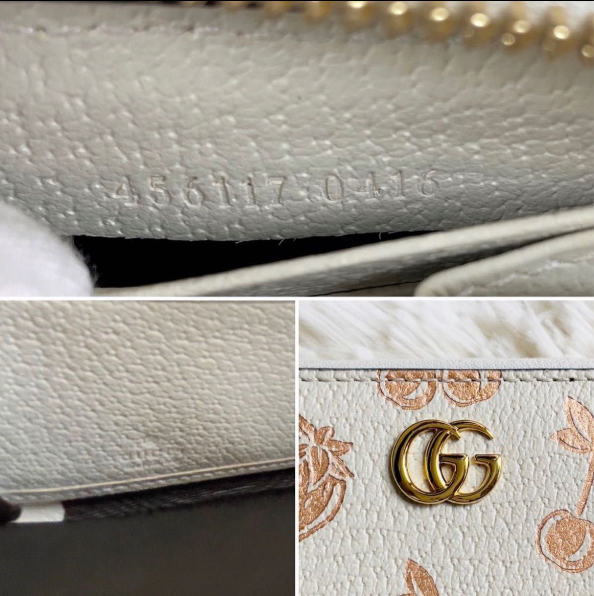 【入手困難！新品未使用】 GUCCI グッチ マーモント 長財布 GG フルーツ ベリー ラウンドファスナー ジップ アラウンド 