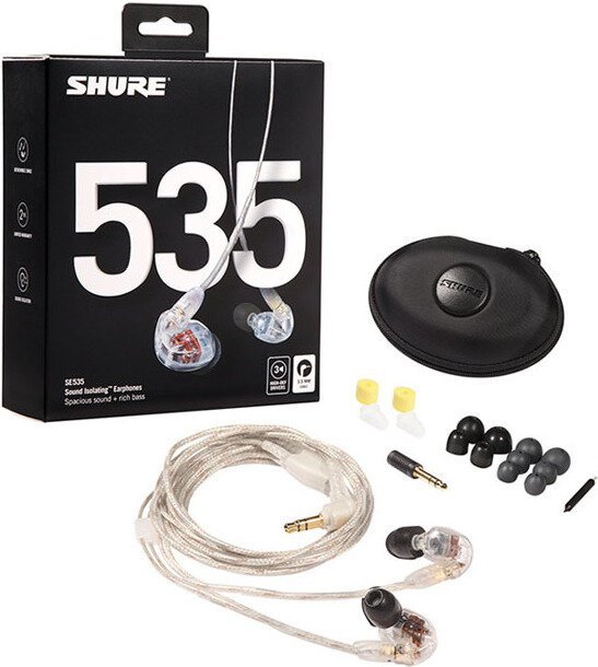 ★SHURE SE535-CL-A 高遮音性 イヤホン/クリア イヤフォン イヤーバッズ★新品送料込_画像3