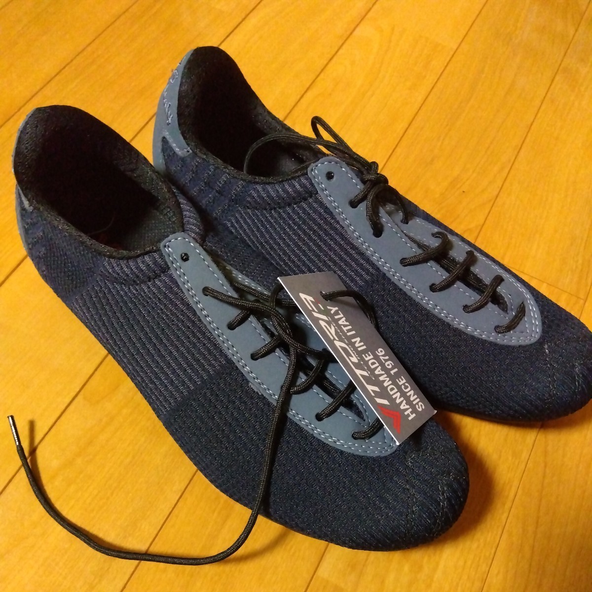 VITTORIA 1976 Knit Navy Blue EU42 US8.5 ビットリア クラシック ライン 2ホール クリート対応 SPD_画像3