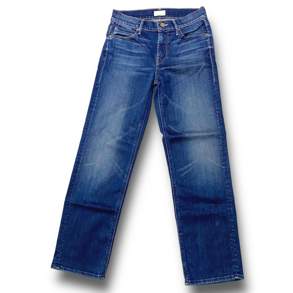 デニム・ジーパン MOTHER Women Denim Pants 108681220 BOG BLUE MOTHER マザー PRETENDER CROP & ROLL ストレッチ ボーイ