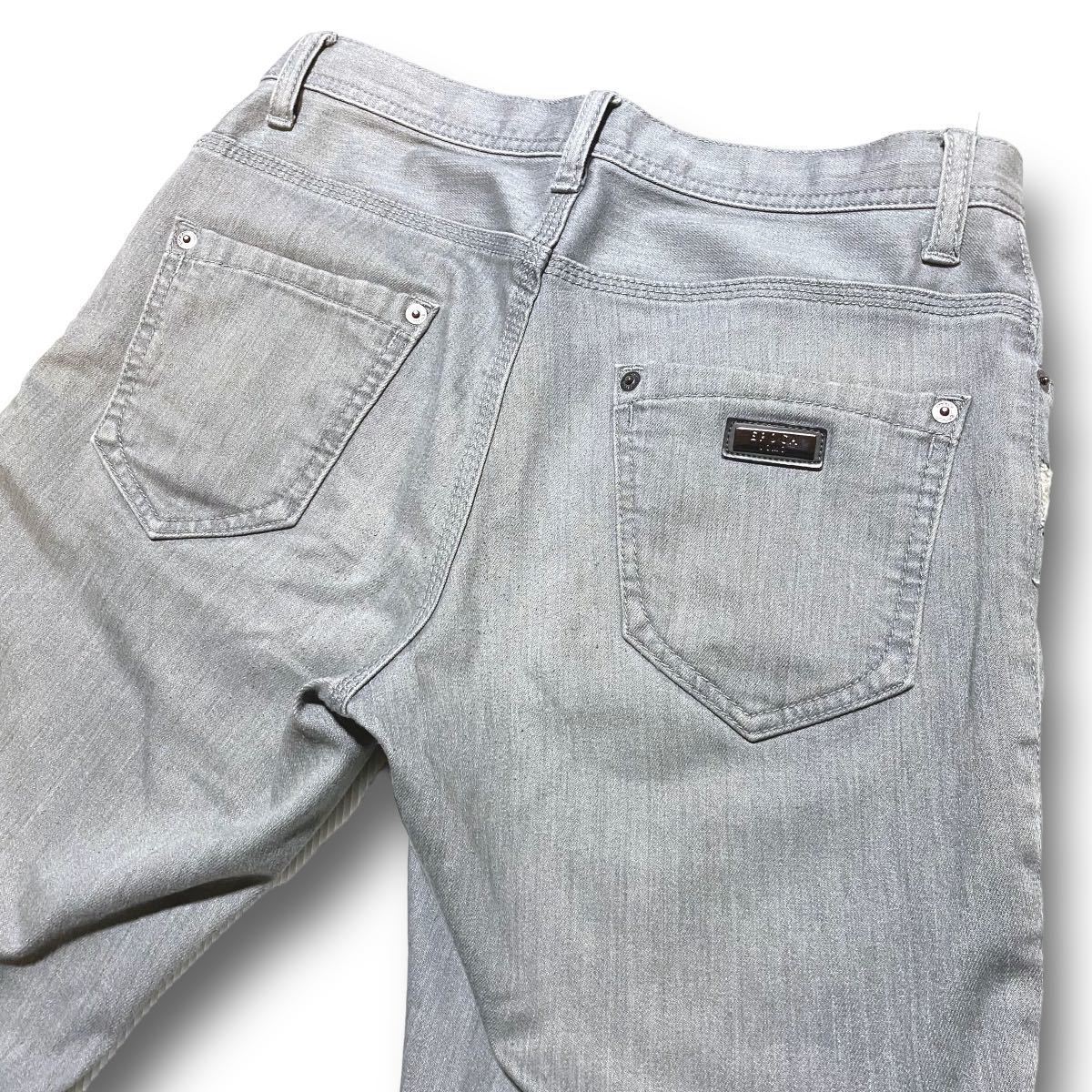EPOCA UOMO エポカウォモ グレー ダメージ加工 ストレッチ EPOCA UOMO エポカウォモ グレー ダメージ加工 ストレッチ