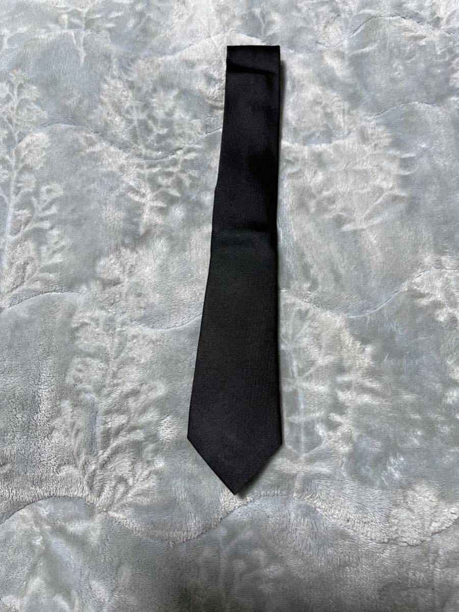 【美品】【送料最安360円】 NUMBER NINE ナンバーナイン NECKTIE ネクタイ BLACK ブラック 黒色 即決早い者勝ち