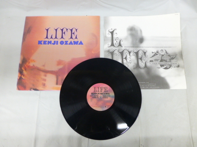 4073P◎LIFE 小沢健二 KENJI OZAWA アナログ LP レコード◎中古