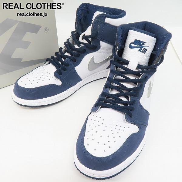 NIKE/ナイキ AIR JORDAN 1 HIGH OG CO JP MIDNIGHT NAVY エア