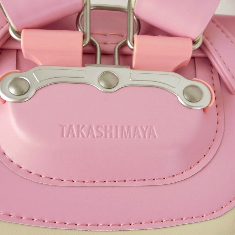 B1996 新品 1円~ 高島屋オリジナル限定モデル ファンシーピンク 花柄刺繍 ランドセル 女の子 ウィング背カン 日本製 Q1