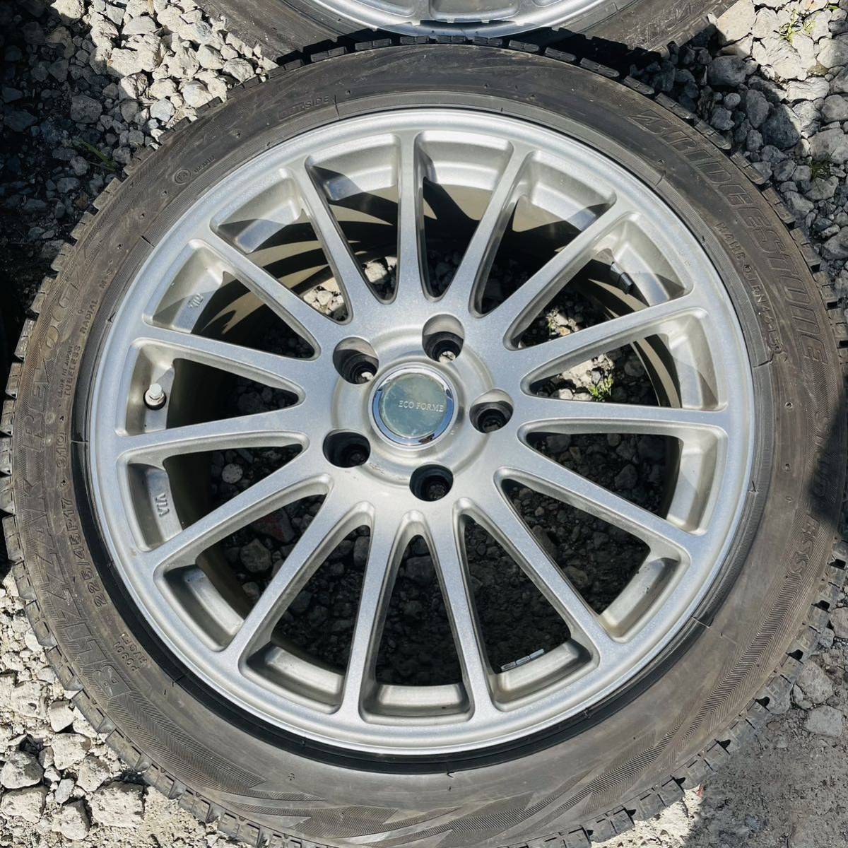 ECO FORME 【225/45/R17】17x7J PCD5x114.3 Bridgestone 2015年　4本セット_画像3