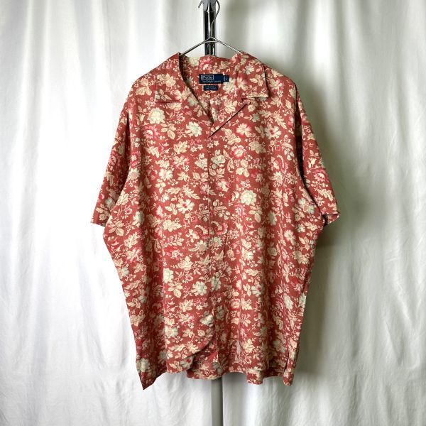 年末のプロモーション Ralph by Polo 90s Lauren ビンテージ オールド 80s ラルフローレン ポロ オープンカラー CALDWELL 花柄 総柄 L シャツ ループカラー Lサイズ 年末のプロモーション Ralph by Polo 90s Lauren ビンテージ オールド 80s ラルフローレン ポロ オープンカラー CALDWELL 花柄 総柄 L シャツ ループカラー Lサイズ