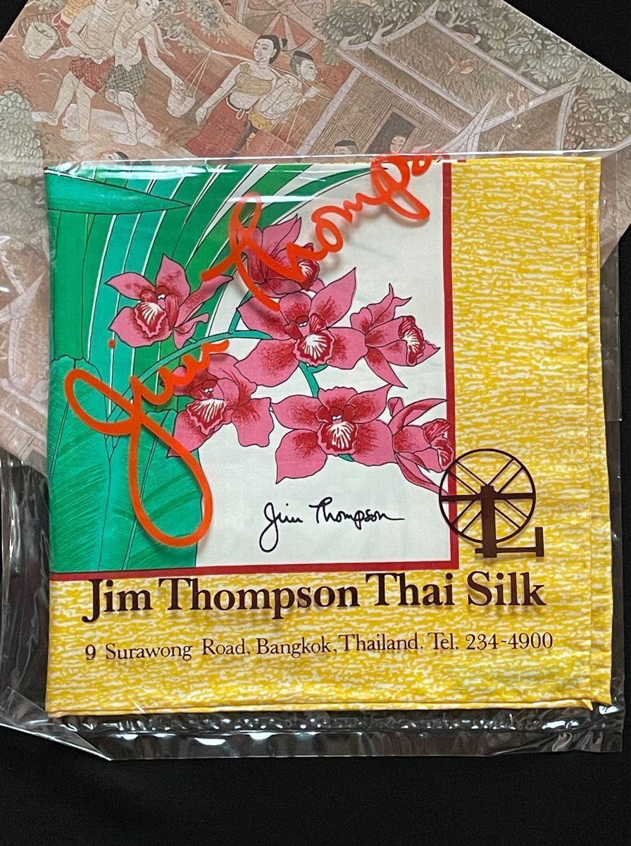 【新品未使用】Jim Thompson ジムトンプソン シルクハンカチ/スカーフ
