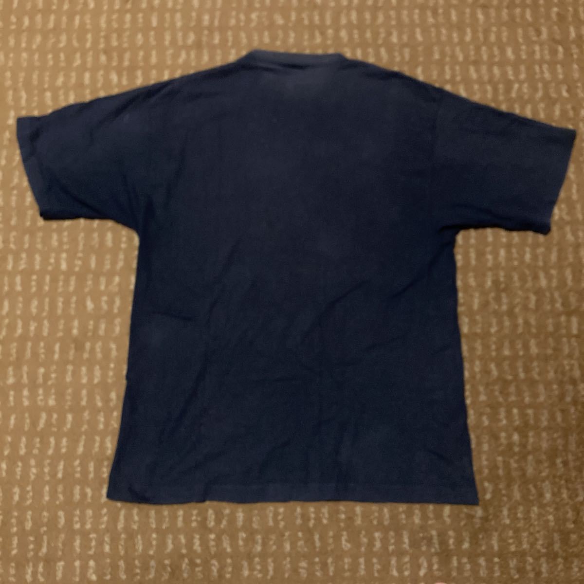 ☆【送料無料】好配色!初期!90sビンテージ QUIKSILVER クイックシルバー Ｔシャツ NAVY 日本製/rash birdwell katin hurley op chp volcom_画像2